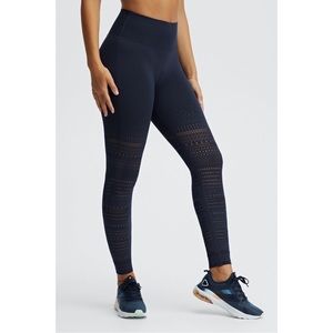 High-Waisted SculptKnit® 7/8 Navy Size Small